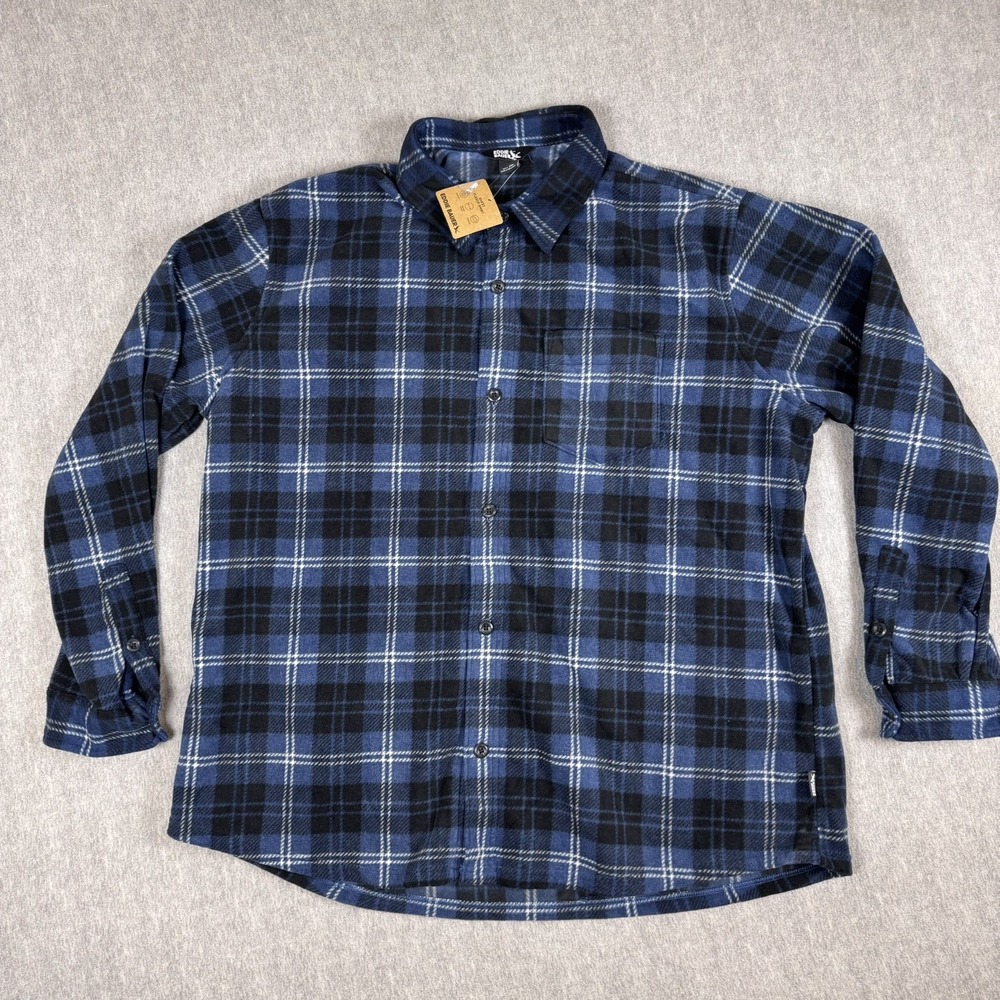 Eddie Bauer Men's 2XL Quest Multi-Colored Plain Button-down Fleece Casual Cozy
